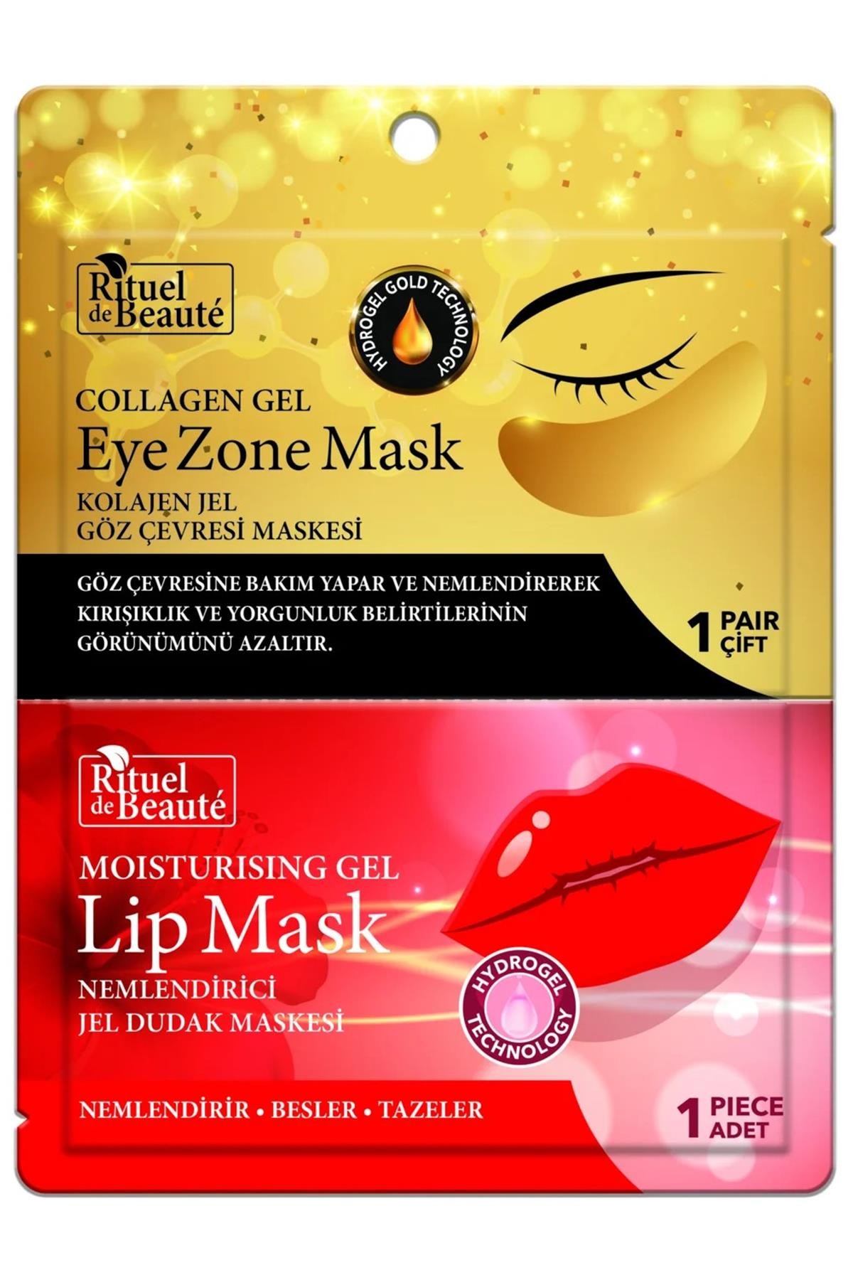Rituel De Beaute Göz&Dudak Jel Maske Seti