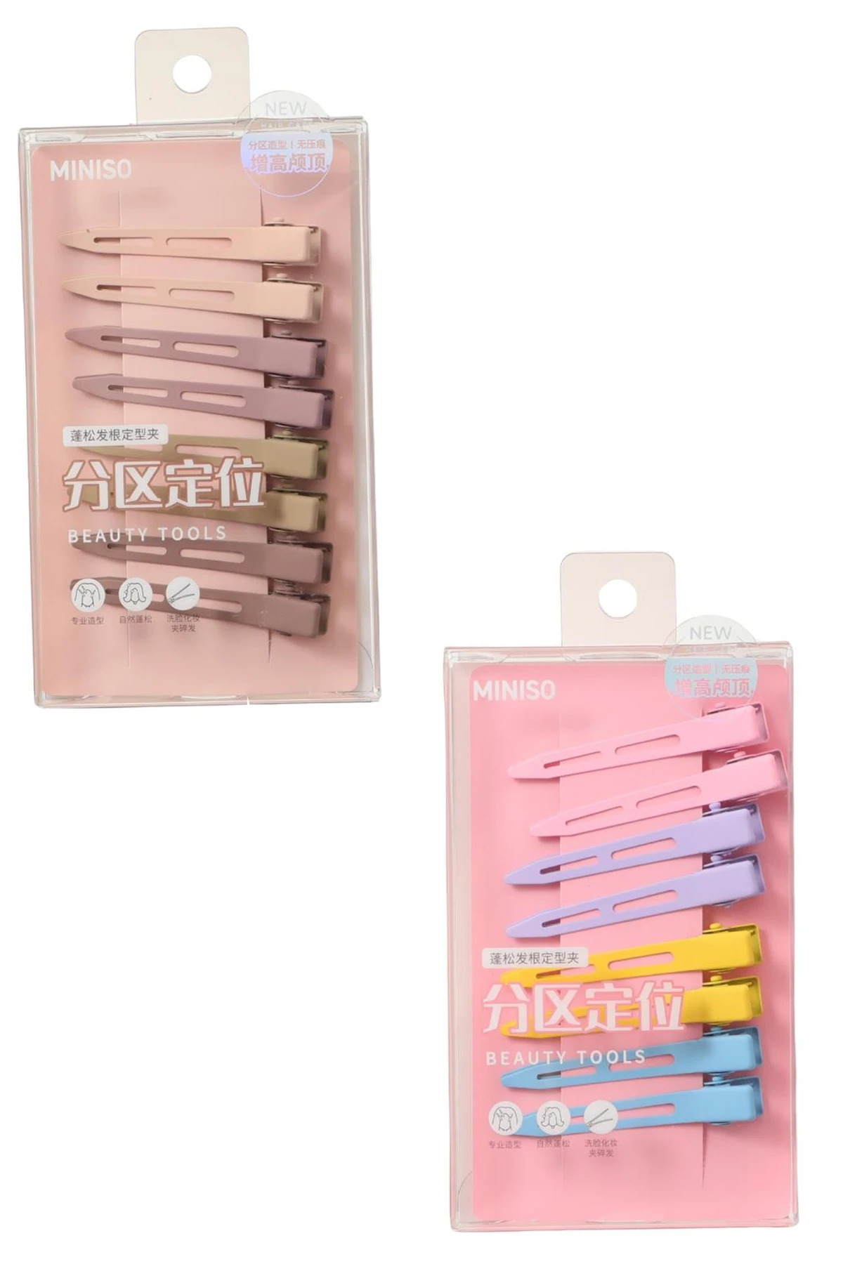 Miniso Renkli Saç Klipsi (8 adet)