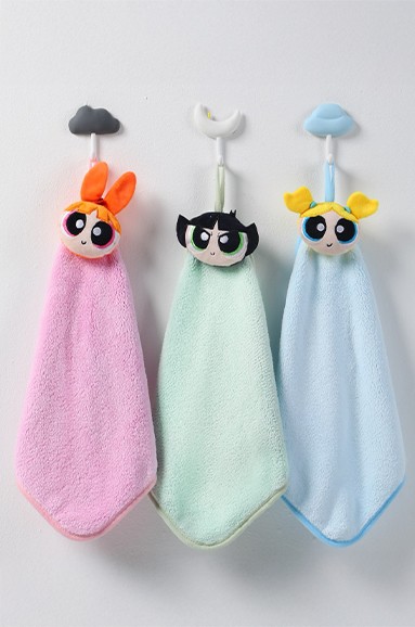 Powerpuff Girls Lisanslı 3D Dekoratif El Havlusu (Blossom)