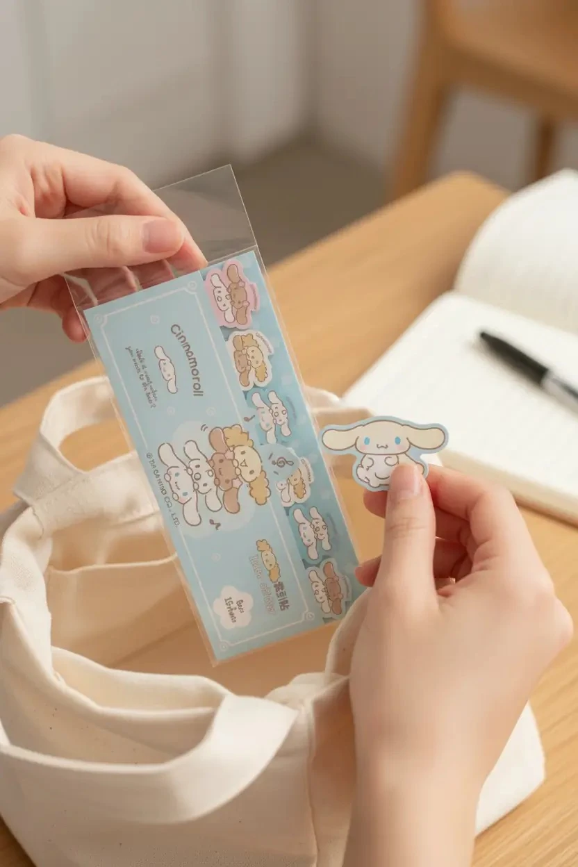 Sanrio Lisanslı Cinnamoroll Yapışkanlı Not Kağıdı Seti – 3 Farklı Model