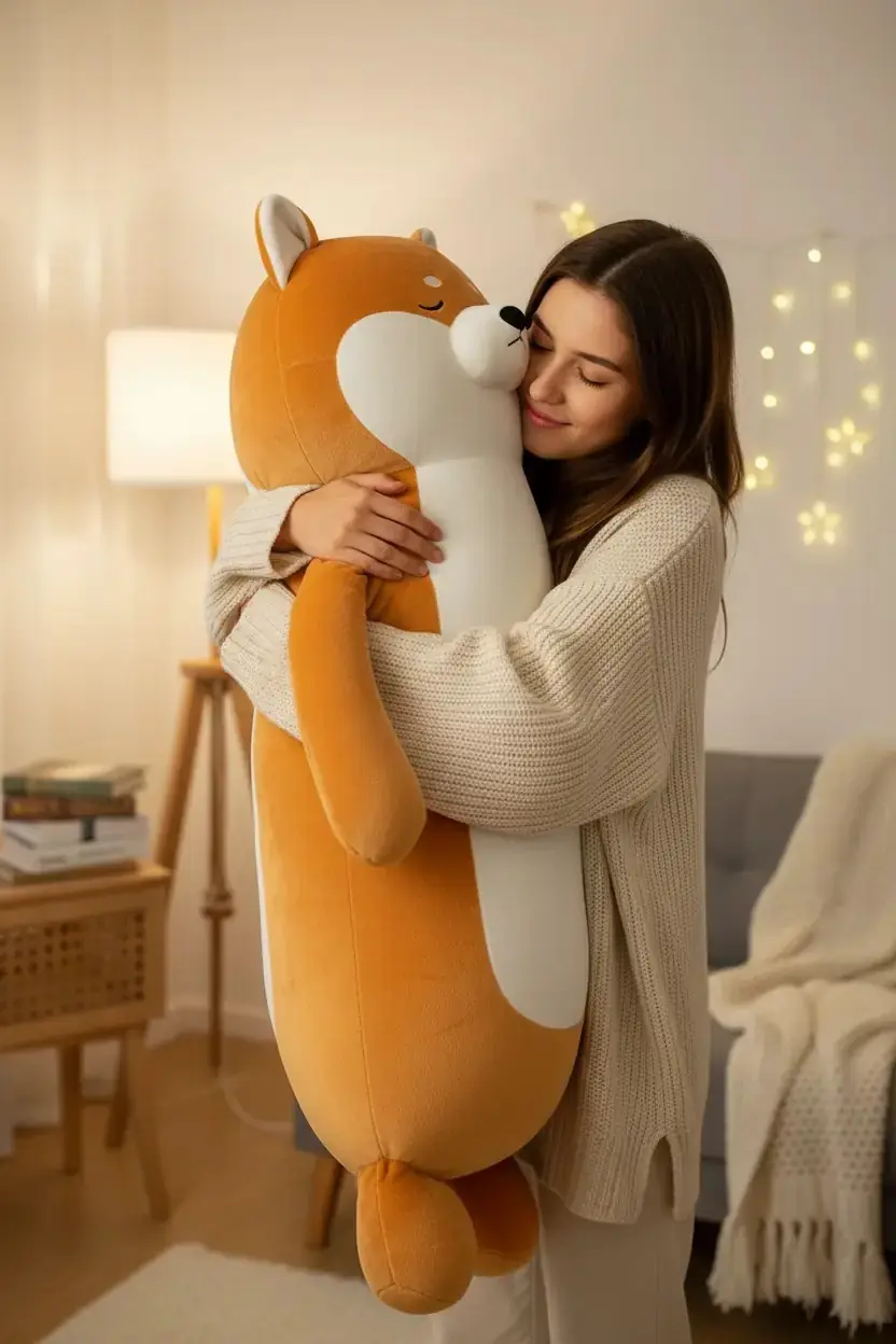 Dev Shiba Inu Peluş Oyuncak – 89 Cm Yumuşak Tasarım | Miniso TR
