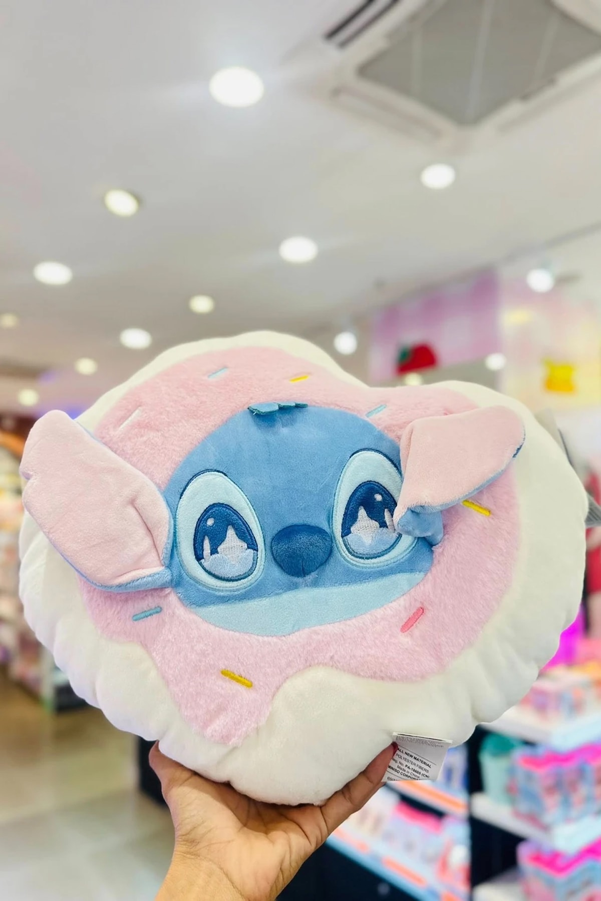 Disney Lilo&Stitch Lisanslı Parti Serisi Donut Şekilli Yastık