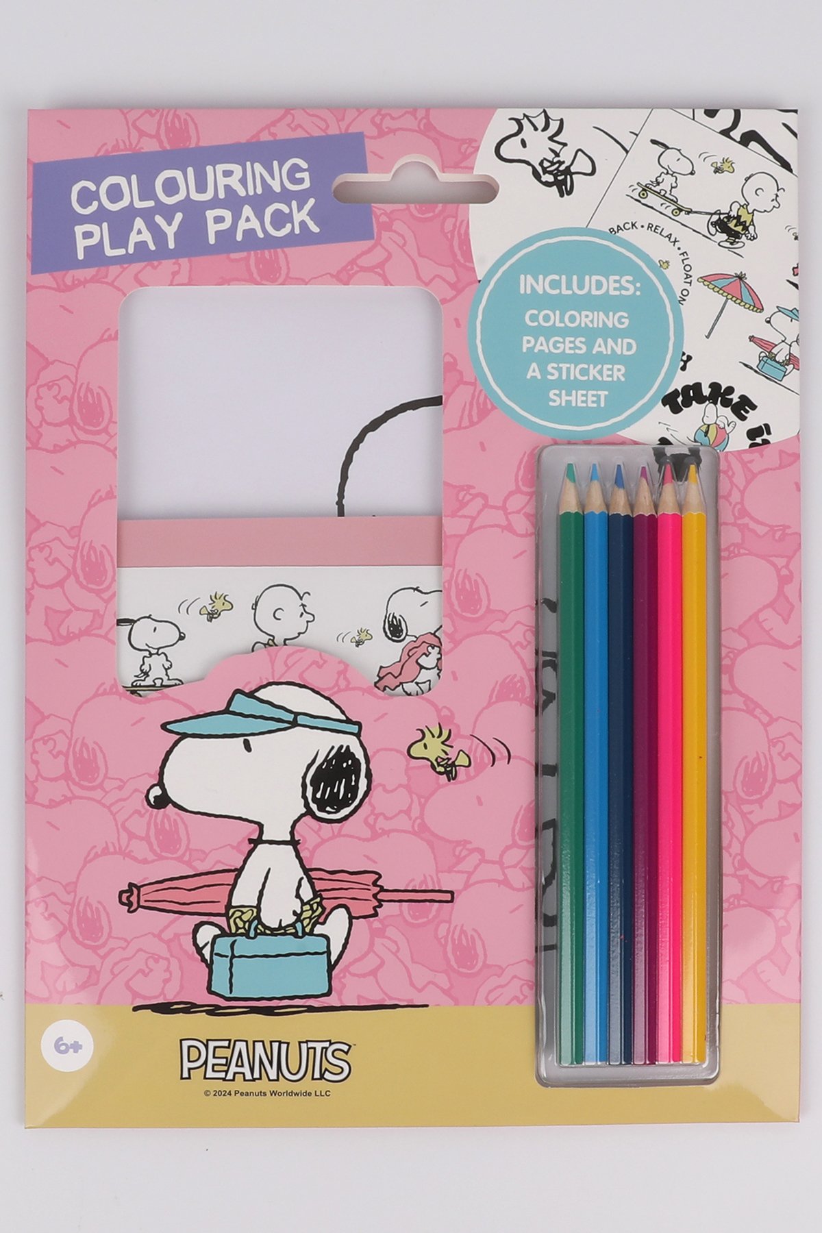 Snoopy Lisanslı Seyahat Serisi Boyama Seti