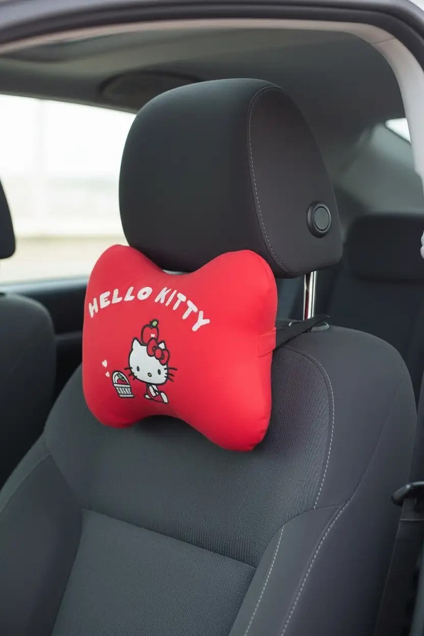 Hello Kitty Lisanslı Elma Koleksiyonu Boyun Ve Bel Yastığı