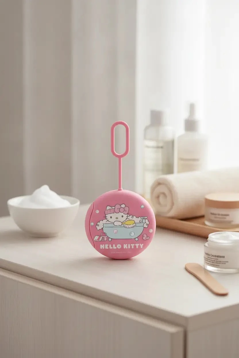 Sanrio Lisanslı Silikon Yüz Temizleme Cihazı NV006 – Şarj Edilebilir Cilt Bakım Aleti