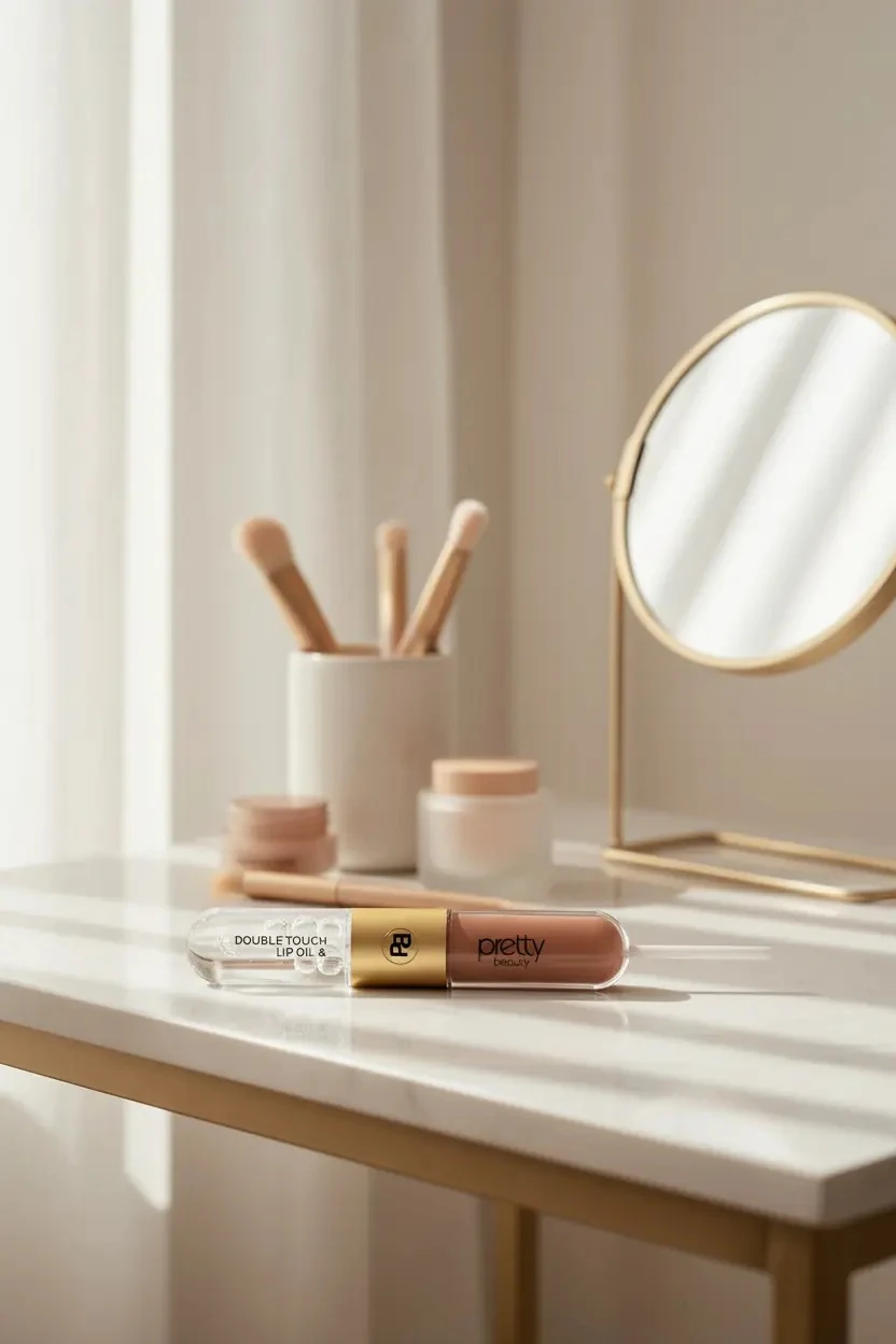 Pretty Beauty Çift Taraflı Mat Ruj ve Lip Oil – Kadifemsi Dokulu Yoğun Renkli Dudak Makyajı Pb-408A-03