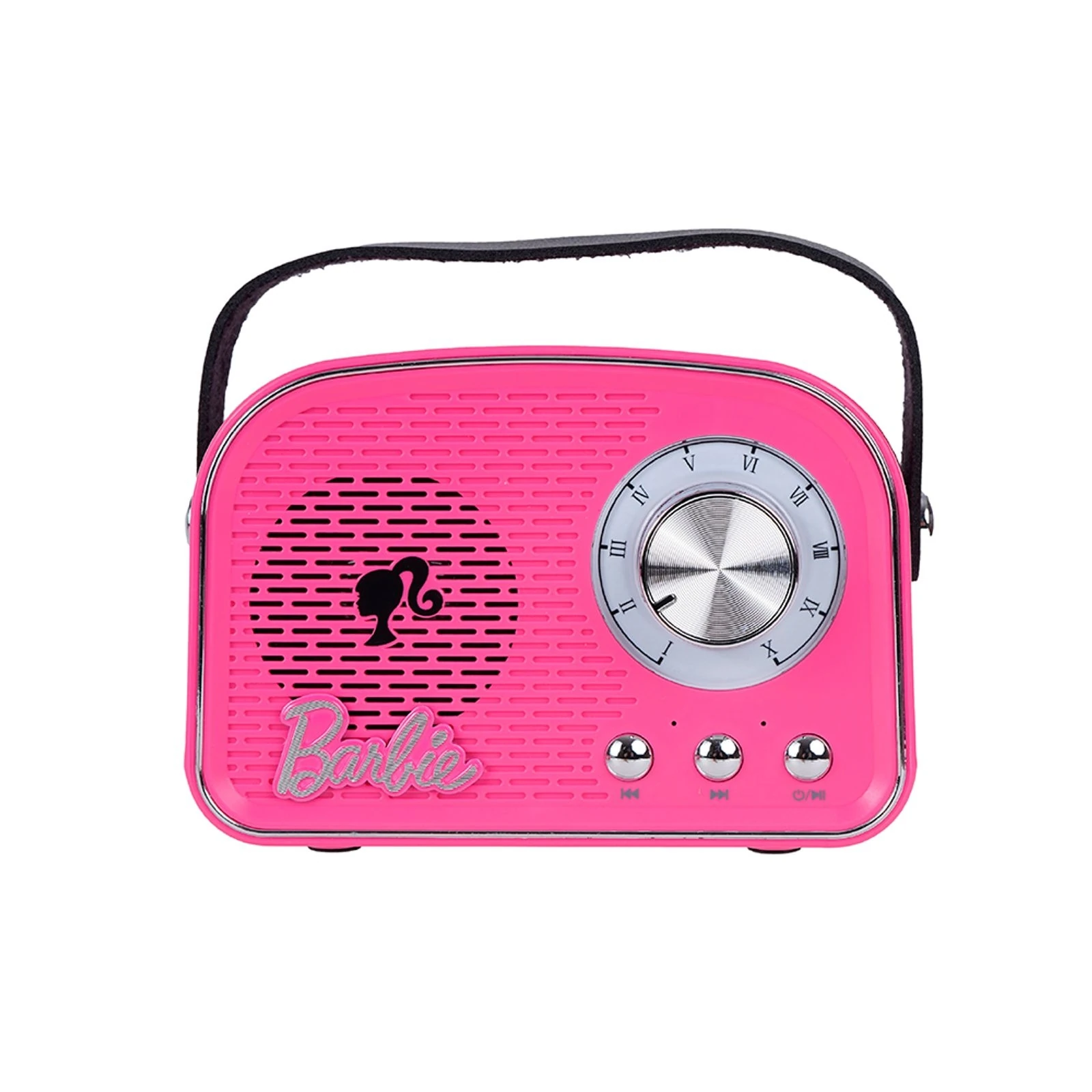 Barbie Hayranlarına Özel Lisanslı Retro Tarz Lisanslı Bluetooth Hoparlör - Fuşya (Outlet)