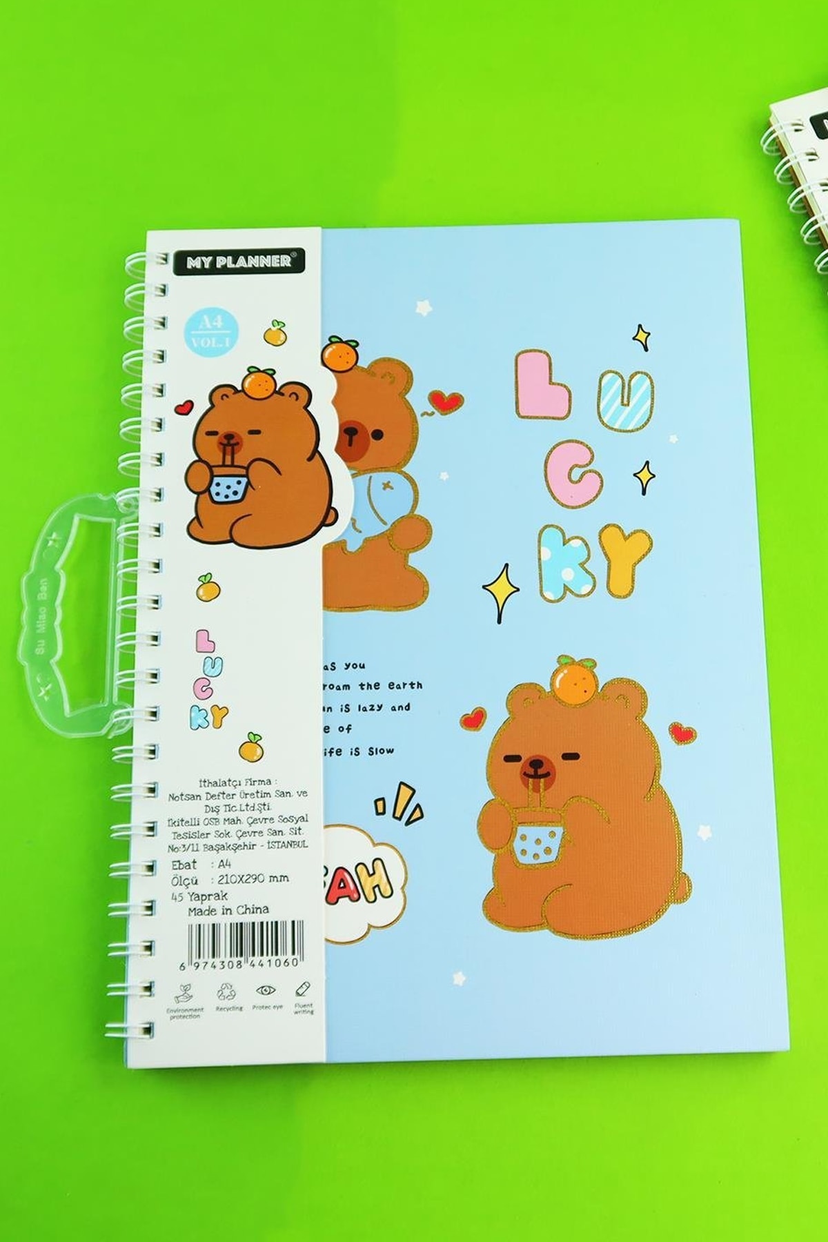 Ayıcık Figürlü Defter A4 45Yp.