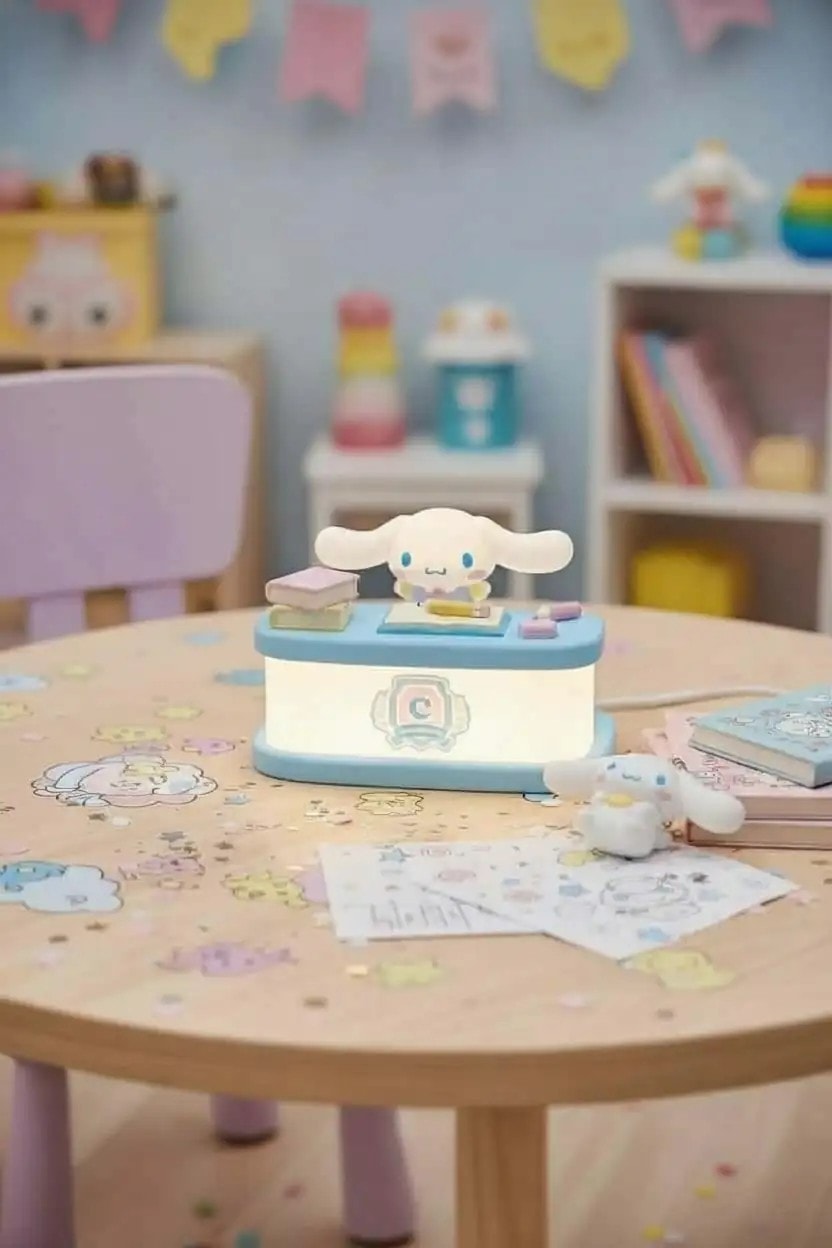 Sanrio Lisanslı Dekoratif Masa Lambası (Cinnamoroll)