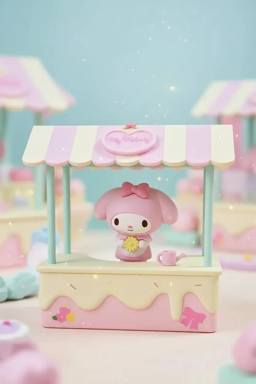 Sanrio Lisanslı Tatlı Market Serisi Dekoratif Masa Lambası – My Melody