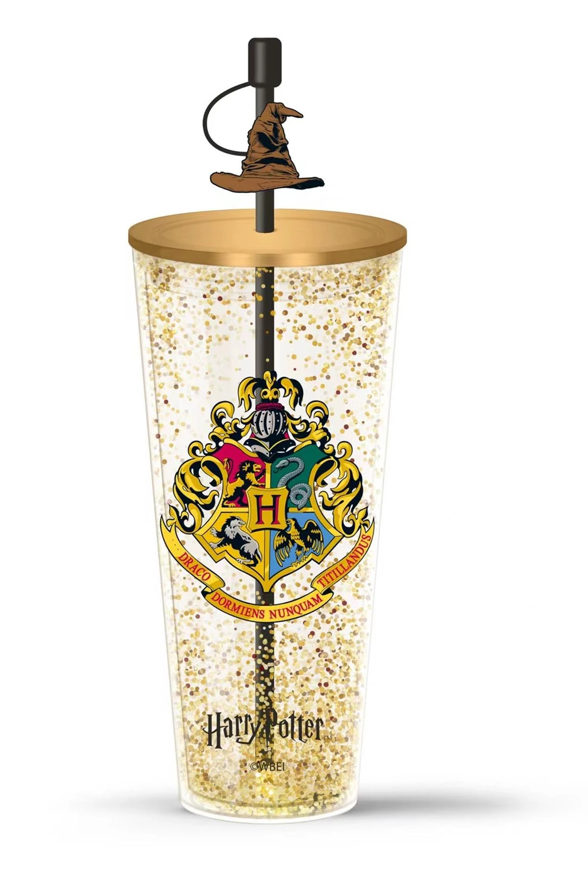 Harry Potter Lisanslı Çift Cidarlı Pipetli Plastik Şişe (Outlet)