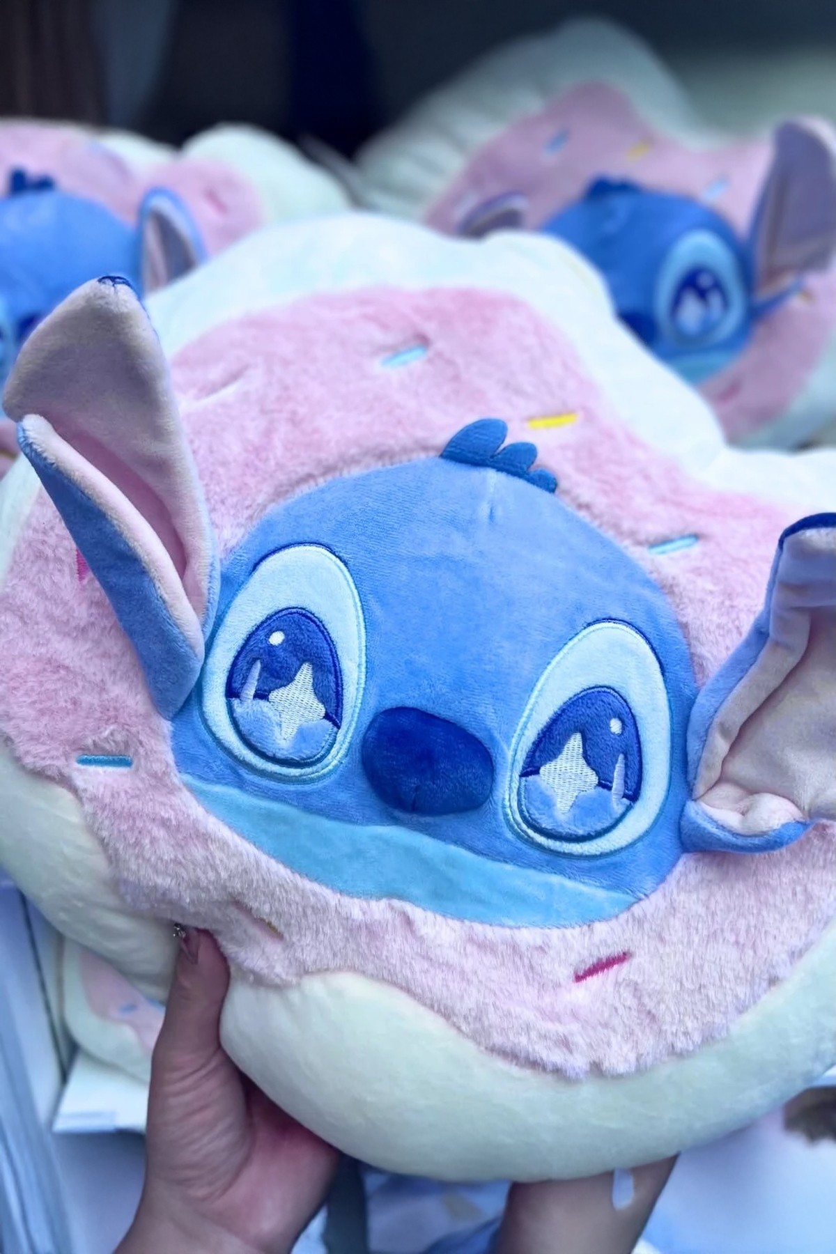 Disney Lilo&Stitch Lisanslı Parti Serisi Donut Şekilli Yastık