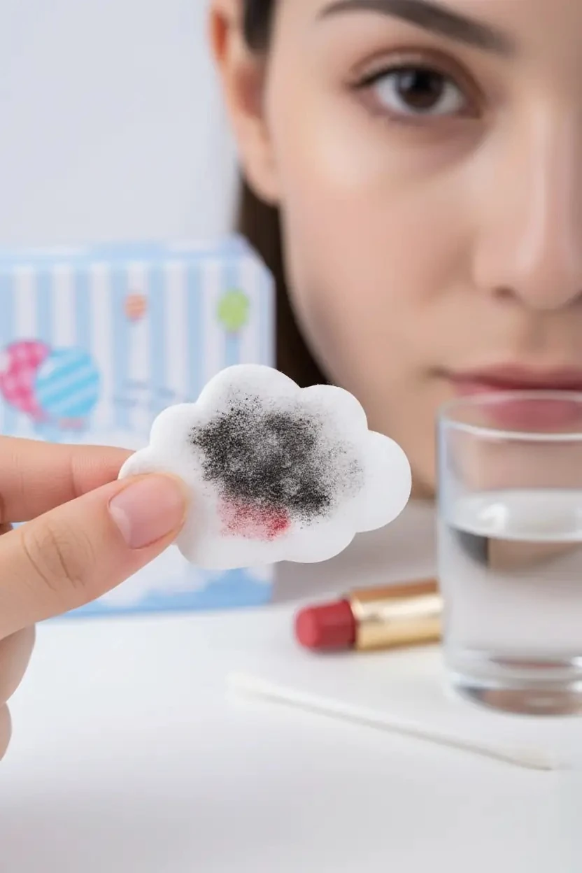 Sanrio Lisanslı Cinnamoroll Bulut Desenli Makyaj Temizleme Pamuğu