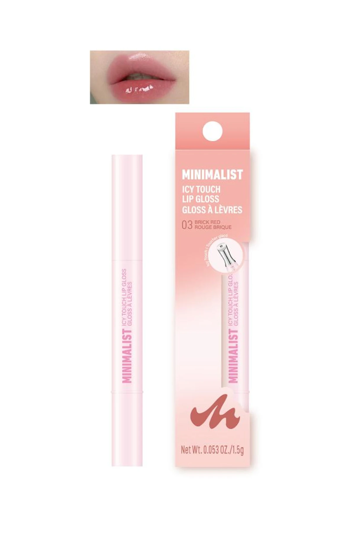 Minimalist Icy Touch Dudak Parlatıcısı (03 Kiremit Kırmızısı