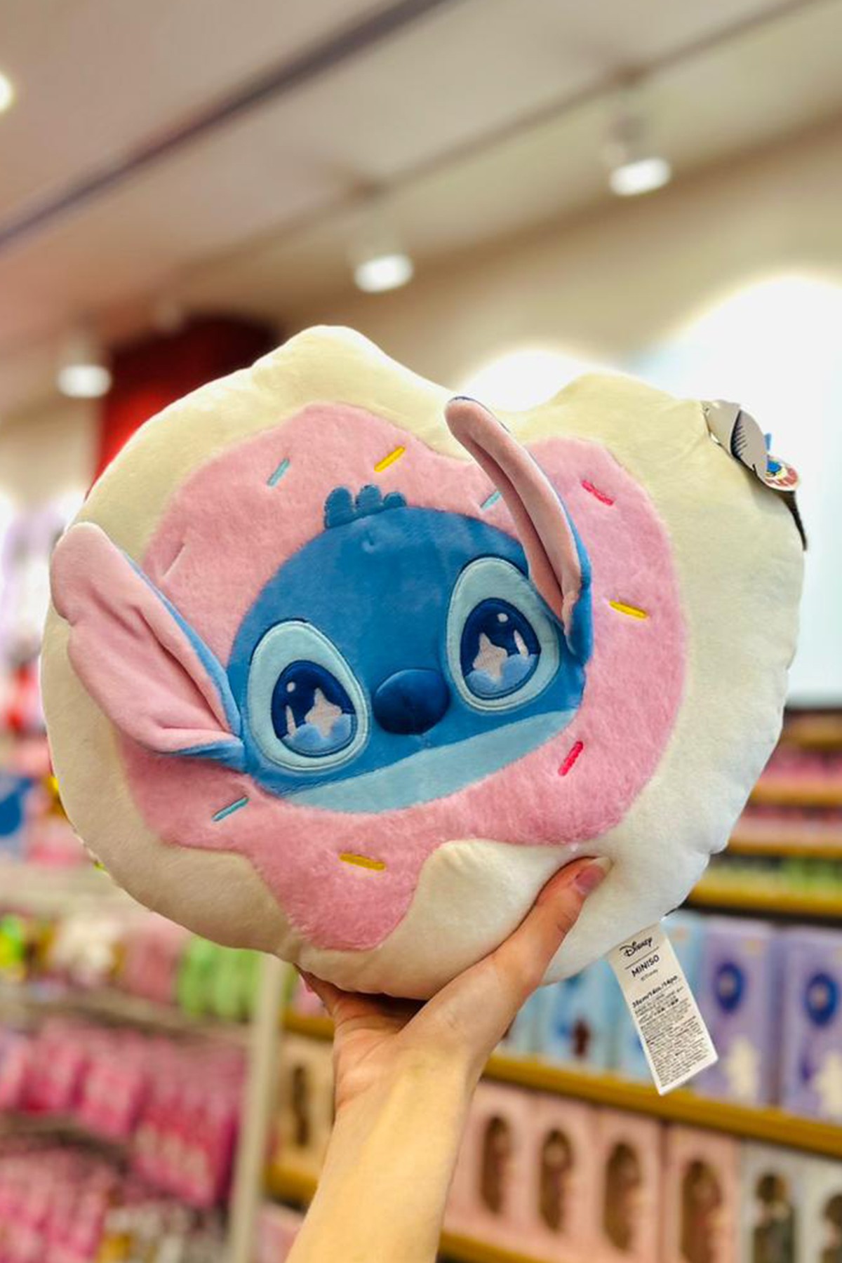 Disney Lilo&Stitch Lisanslı Parti Serisi Donut Şekilli Yastık