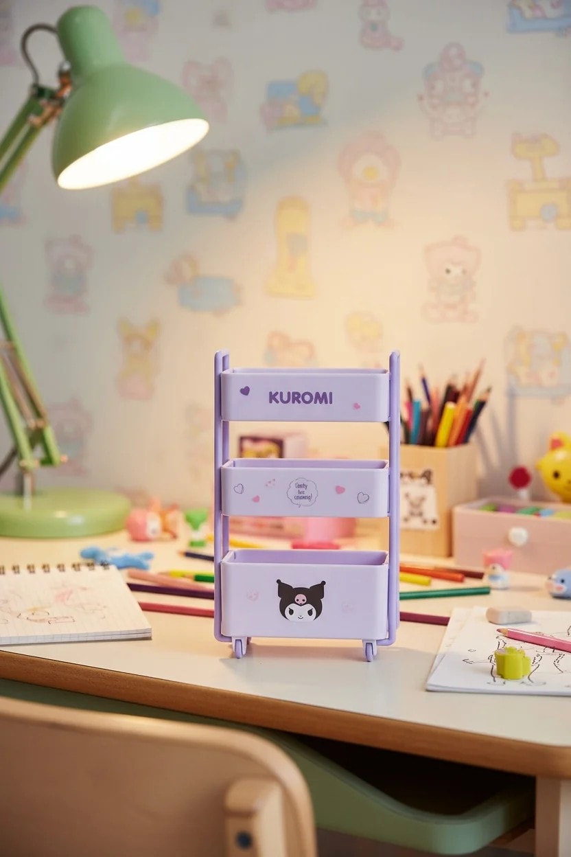 Sanrio Lisanslı Kuromi Tekerlekli El Arabası