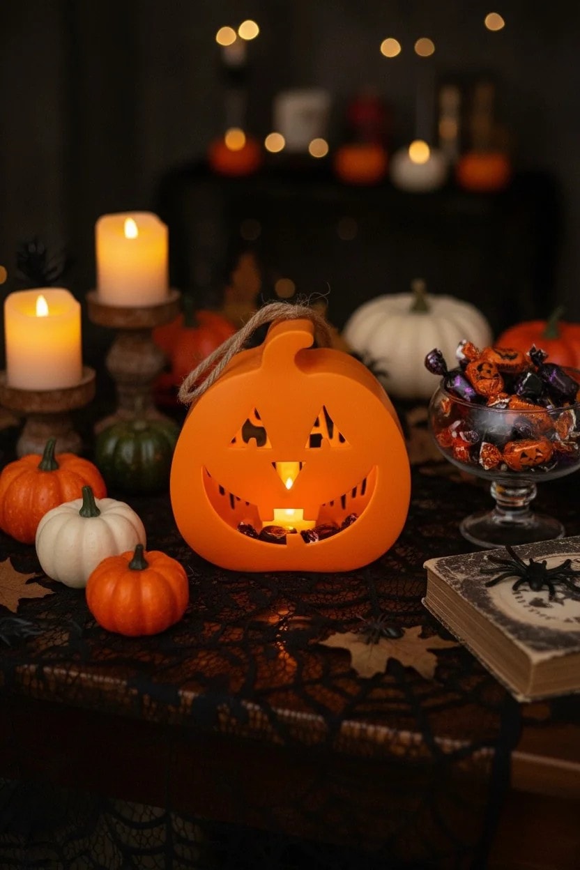 Halloween Masaüstü Işıklı Balkabağı