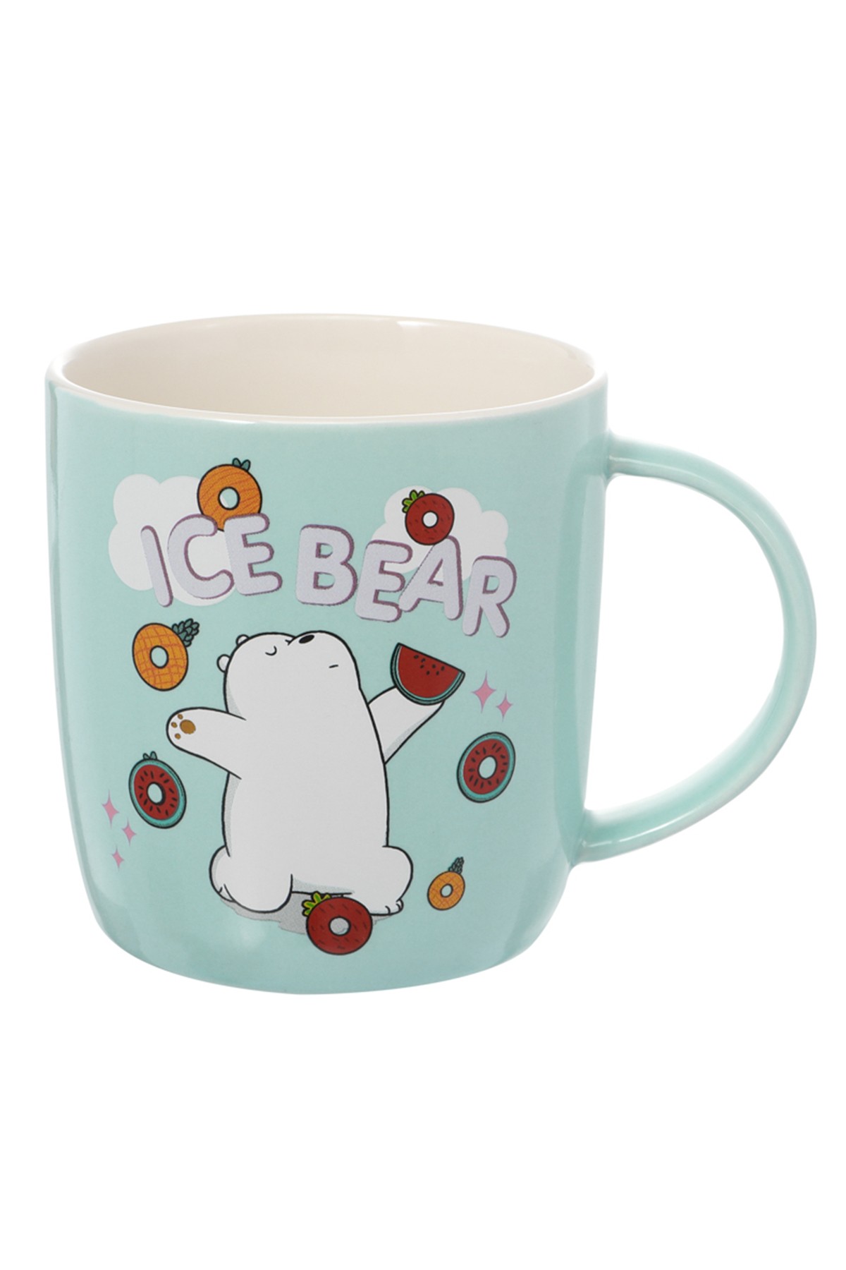 We Bare Bears Lisanslı Tatlı Serisi Kaşıklı Bardak Seti