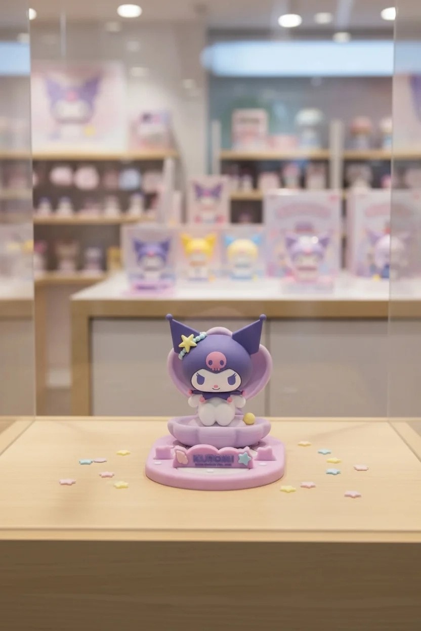 Sanrio Lisanslı Okyanus Hazinesi Serisi Masa Üstü Telefon Tutucu - Kuromi
