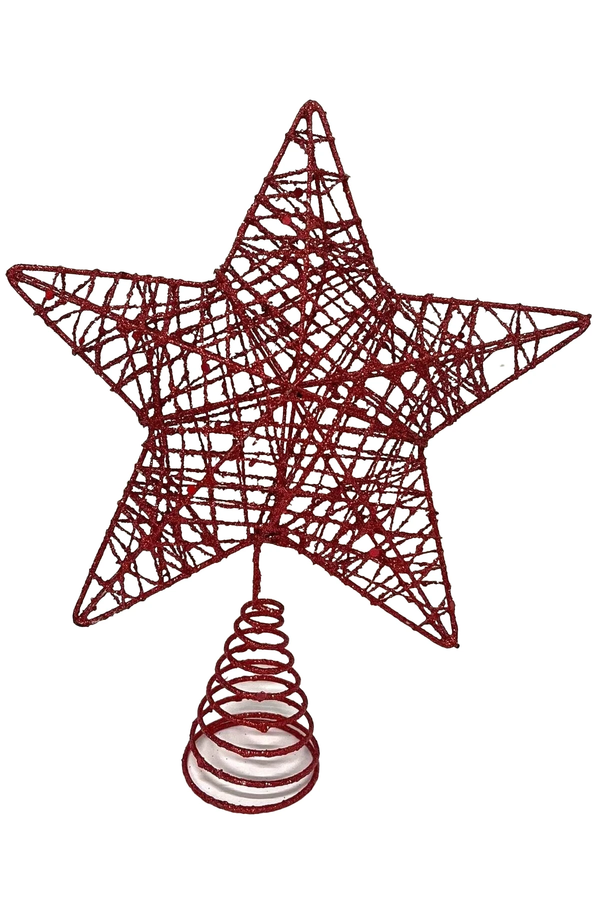 Waldern Yılbaşı Çam Ağacı Yıldız Tepeliği - Kırmızı