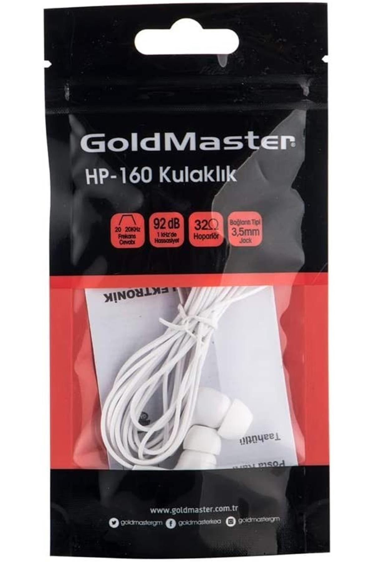 Goldmaster Kablolu Kulaklık Hp-160 Beyaz