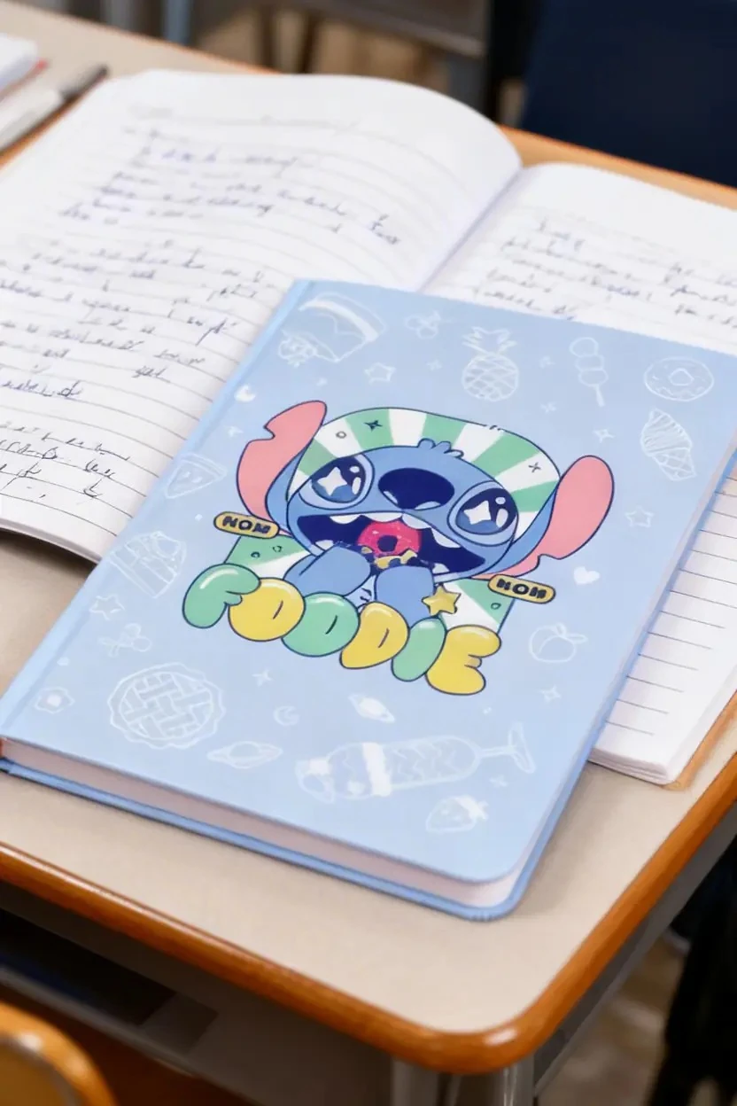 Disney Lilo & Stitch Lisanslı Parti A5 80Yp. Çizgili Sert Kapak Not Defteri