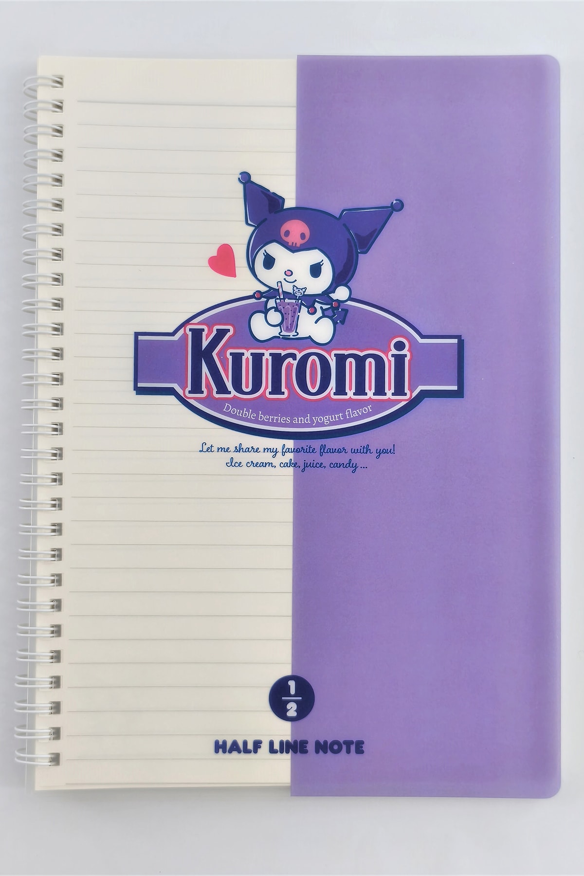 Sanrio Lisanslı Kuromi  Retro Koleksiyonu B5 PP Tel Ciltli Kitap (80 Sayfa)