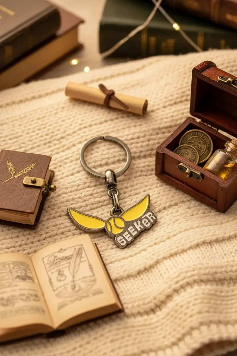 Harry Potter Seeker Anahtarlık – Altın Snitch Figürlü Quidditch Koleksiyon Aksesuarı