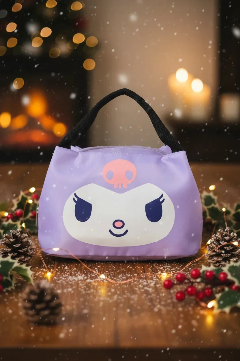 Sanrio Lisanslı Yemek Çantası (Kuromi)