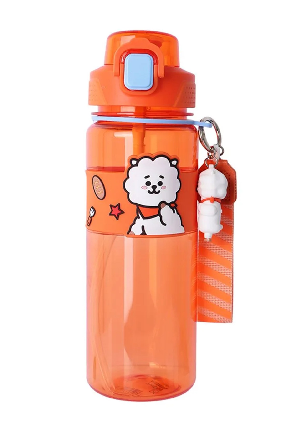 BT21 Lisanslı Askılı ve Kılıflı Plastik Şişe (800mL) - RJ