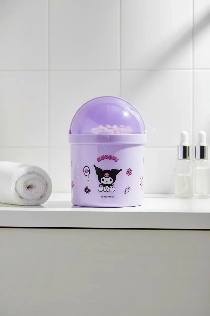 Sanrio Lisanslı Kuromi Çift Uçlu Pamuklu Çubuk (150 adet)