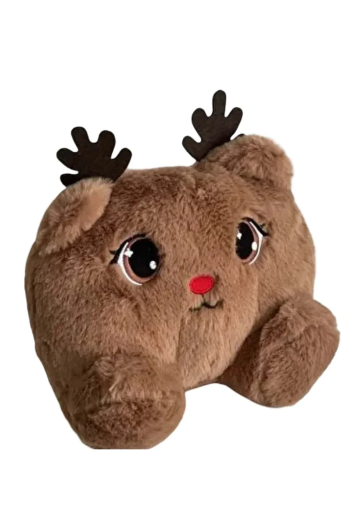 Oturan Geyik Yılbaşı Peluş Oyuncak