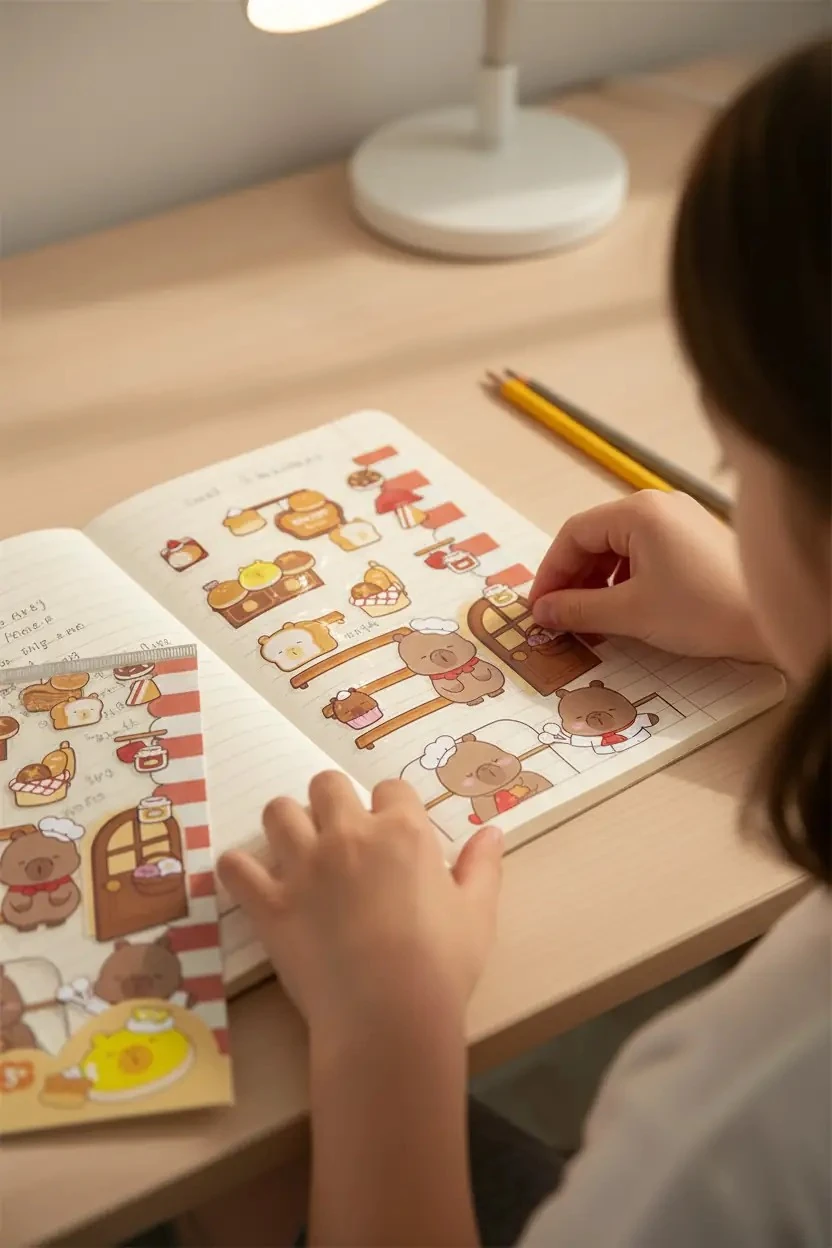 Pişirme Serisi Manzara Stickerları (Mimibara)