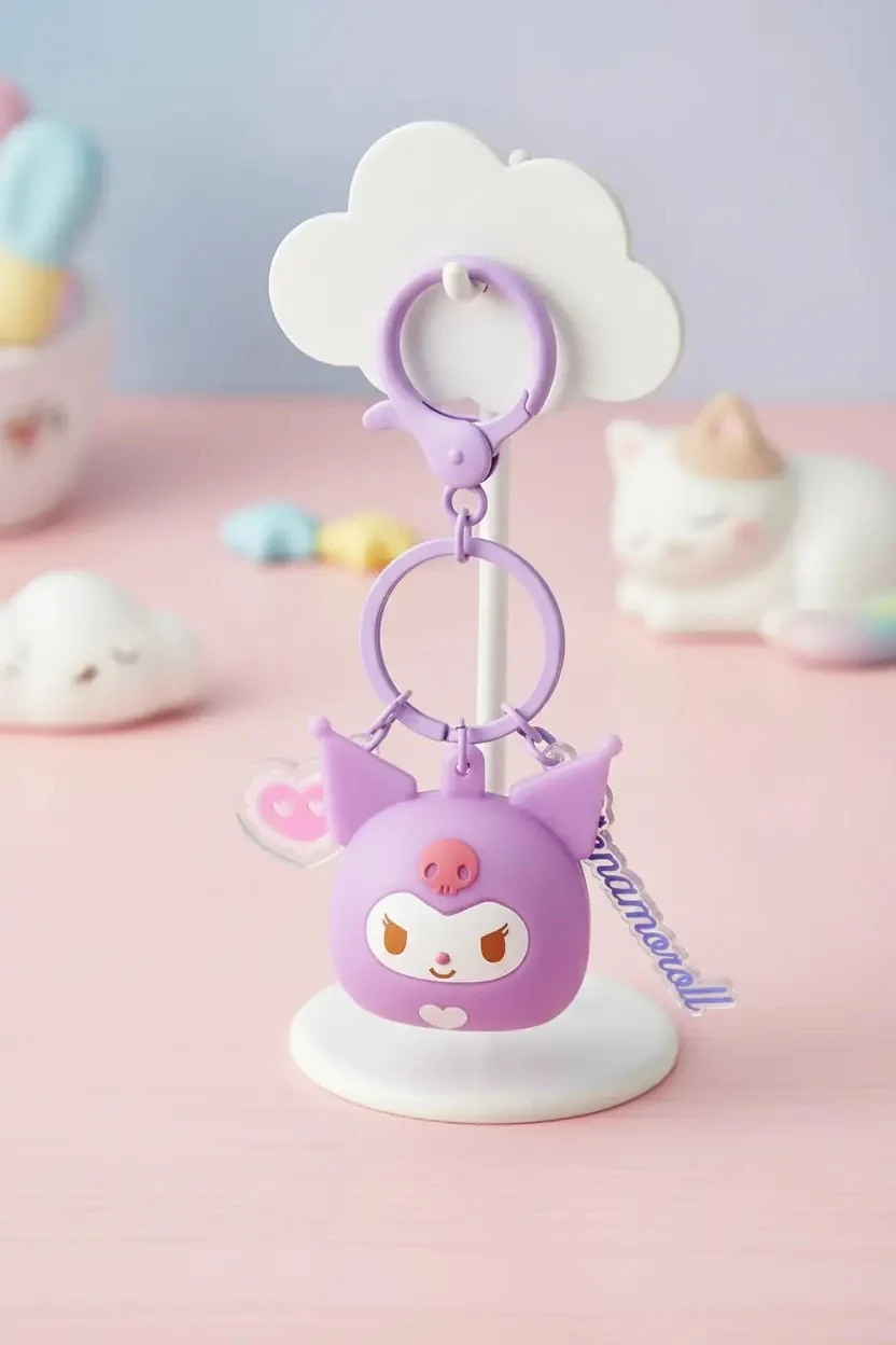 Sanrio Lisanslı Led Charm Anahtarlık – Işıklı Çanta Aksesuarı & Figürlü
