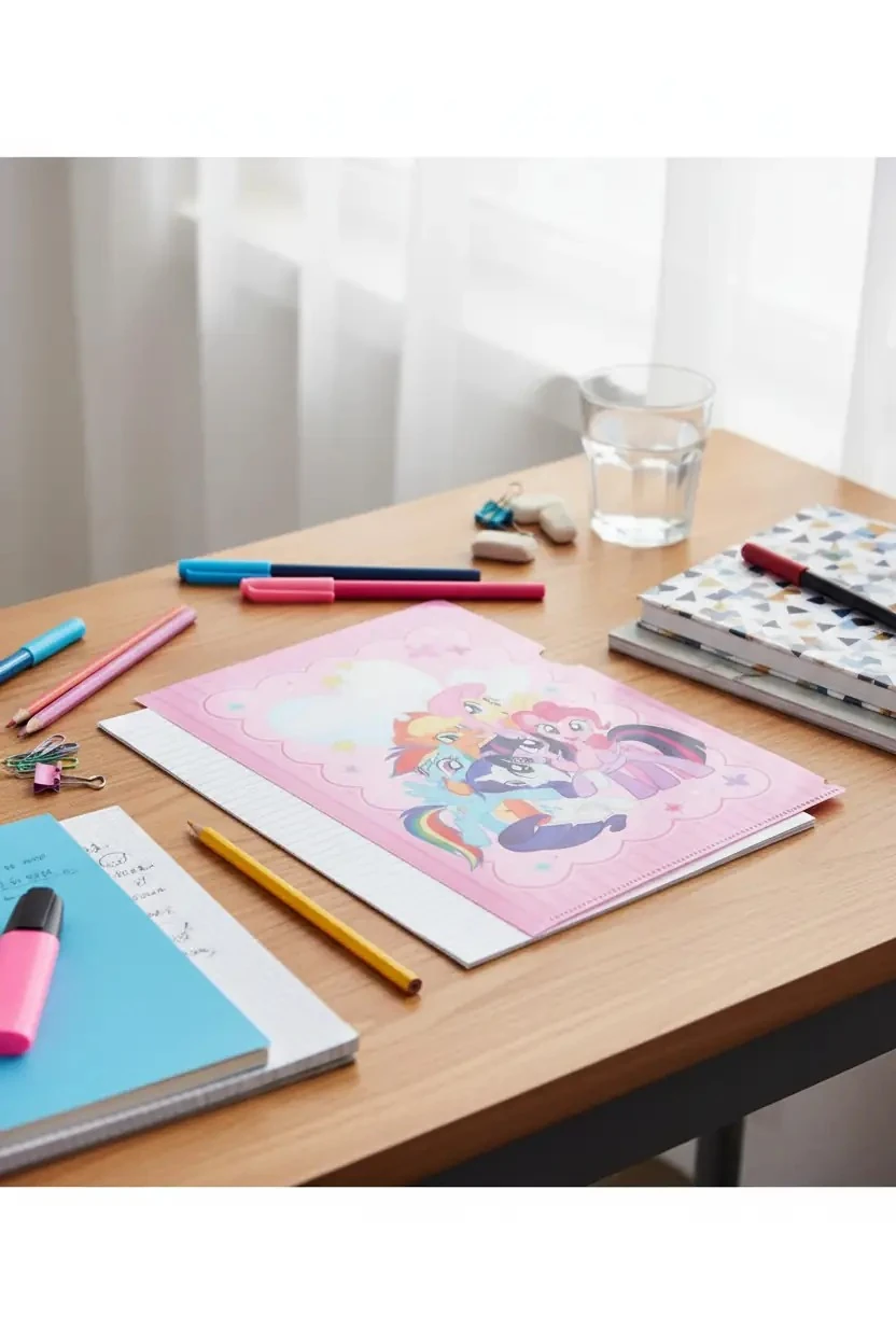 My Little Pony Lisanslı Şeffaf Kapaklı Evrak Dosyası A4 Mavi 31 Cm