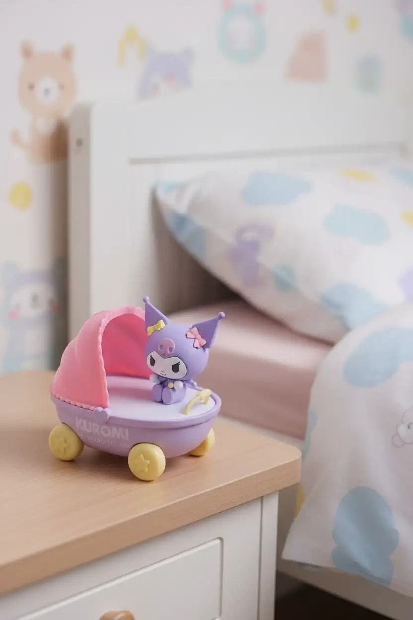 Kuromi Gece Lambası - Bebek Arabası - Sanrio Lisanslı