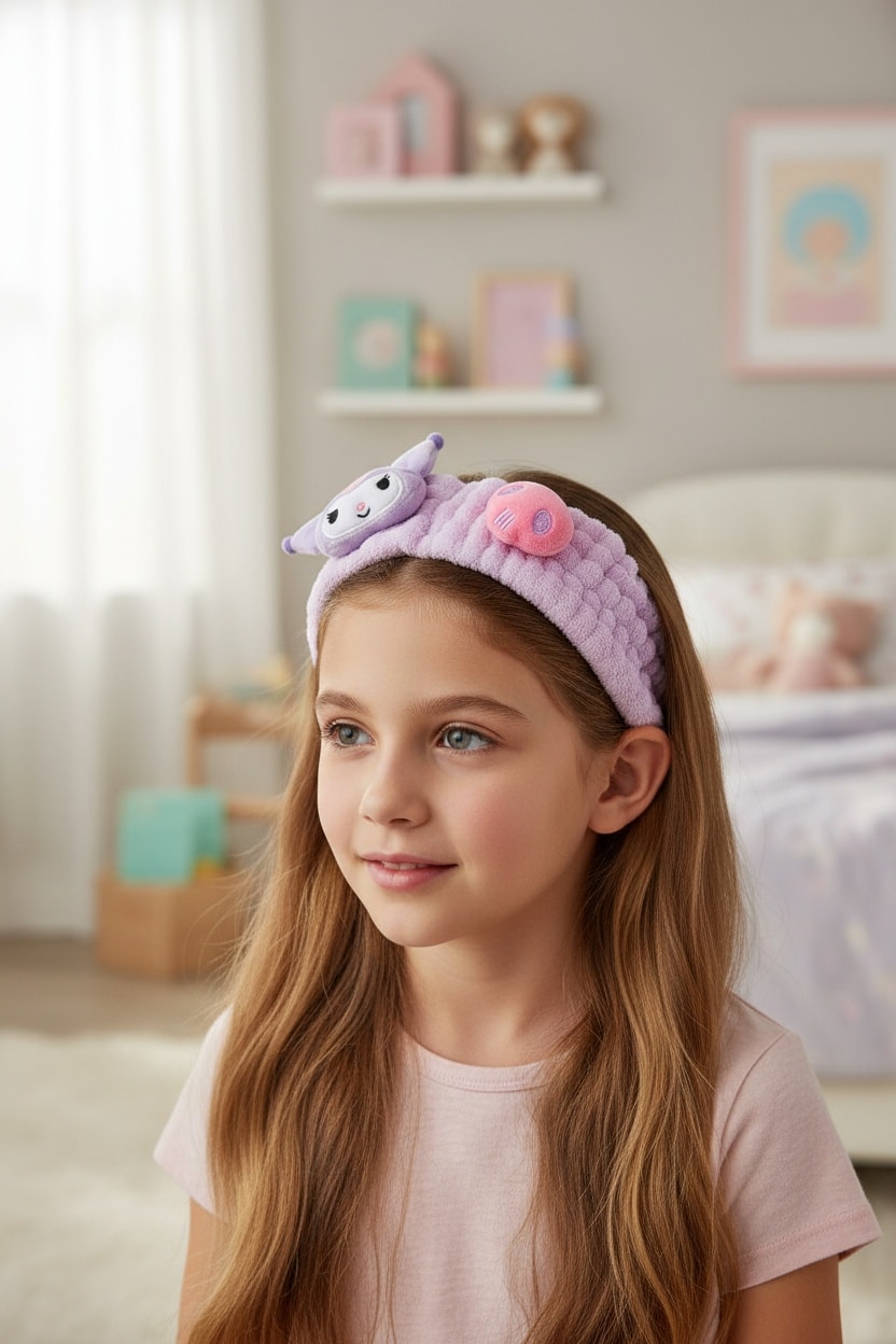 Sanrio Lisanslı Saç Bandı - Kuromi