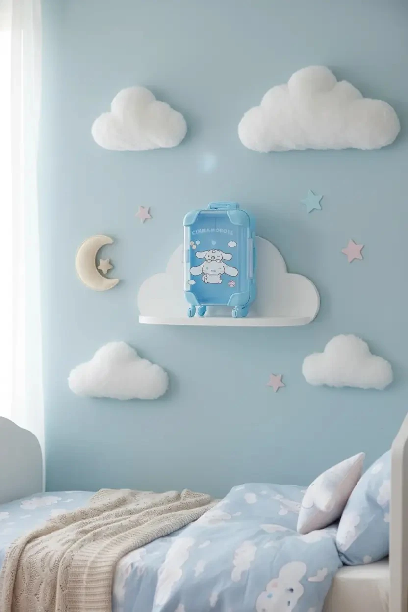 Sanrio Lisanslı Cinnamoroll Mini Bavul Saklama Kutusu – Dekoratif Düzenleyici 13 Cm