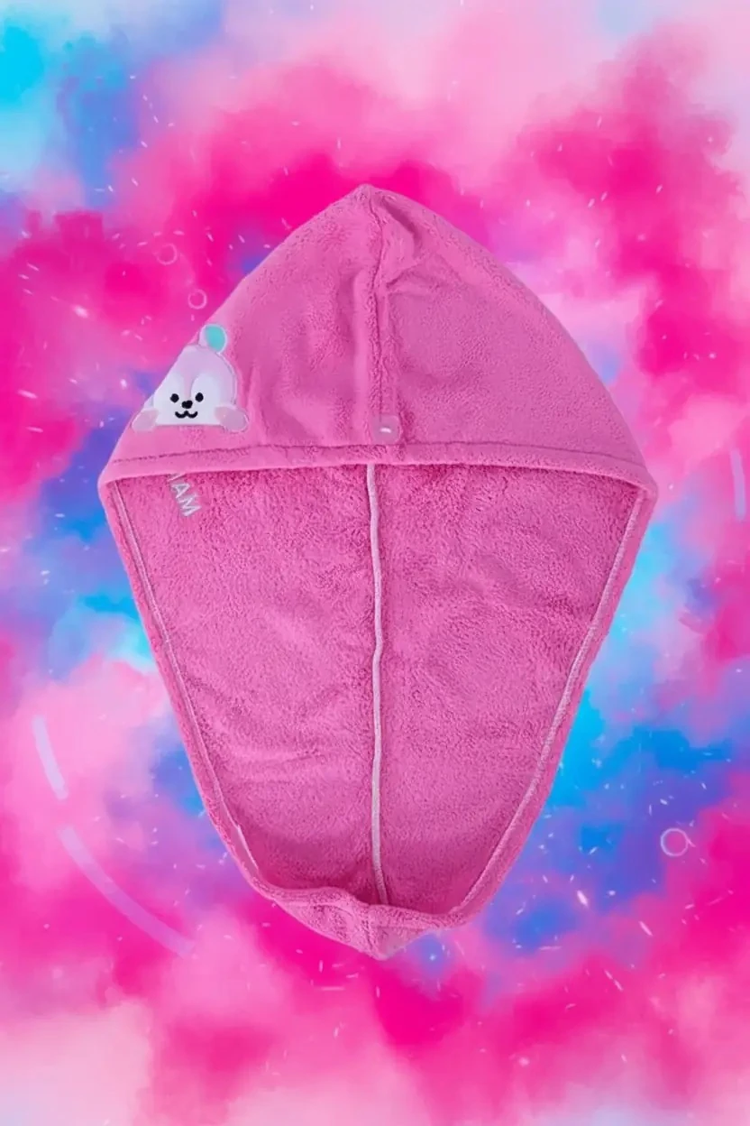 BT21 Lisanslı Saç Kurutma Havlusu (MANG)