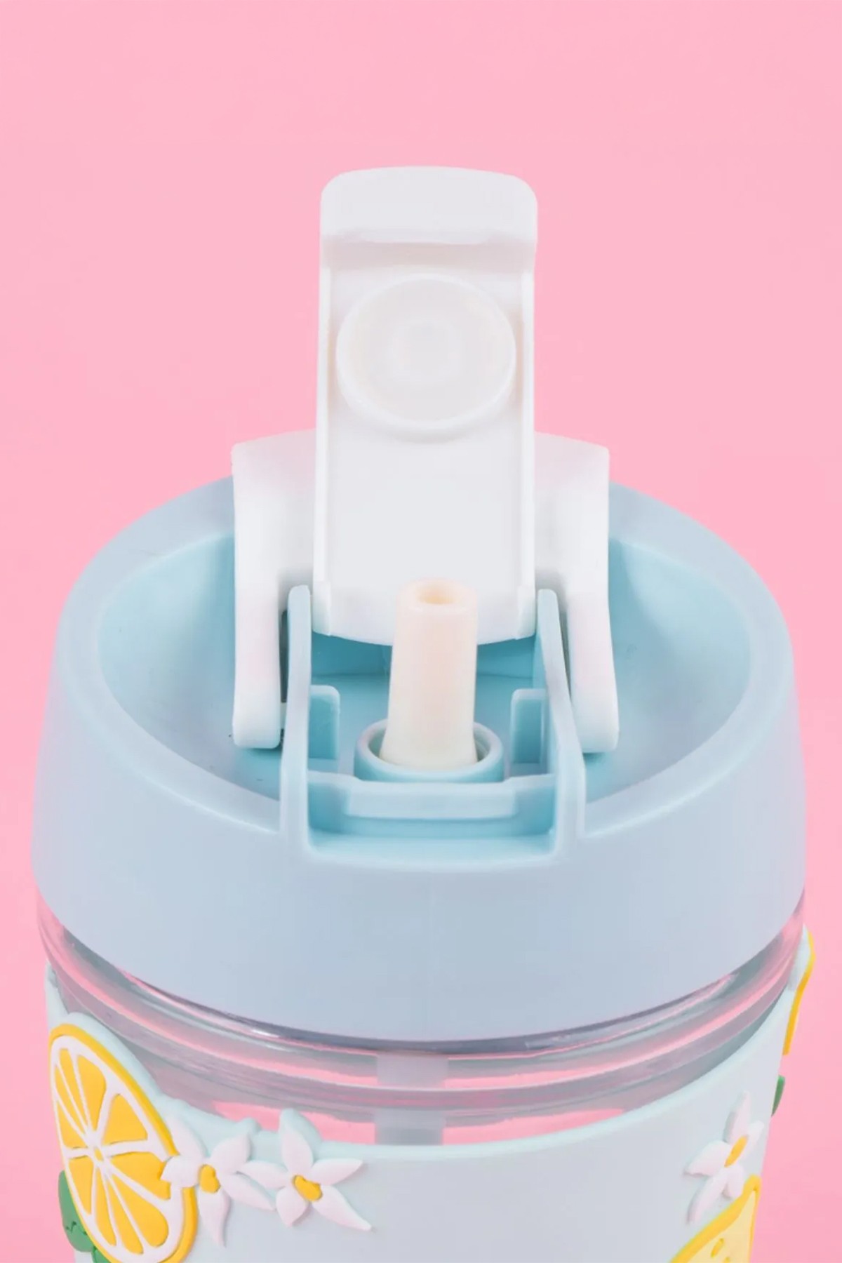 Sanrio Lisanslı Pipetli Mini Cam Şişe (350ml) - Cinnamoroll