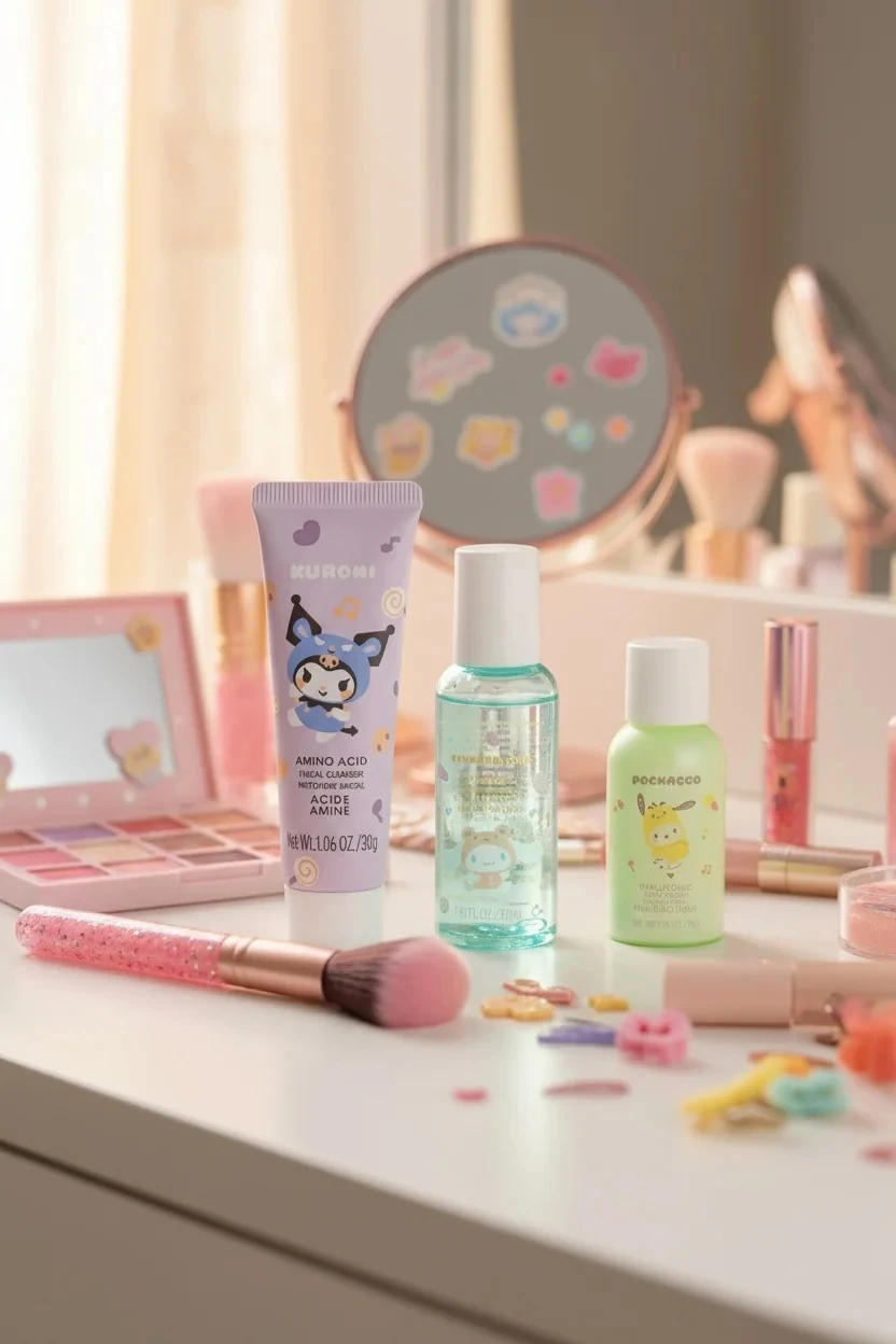 Sanrio Lisanslı Tazeleyici Nemlendirici Cilt Bakım Seti