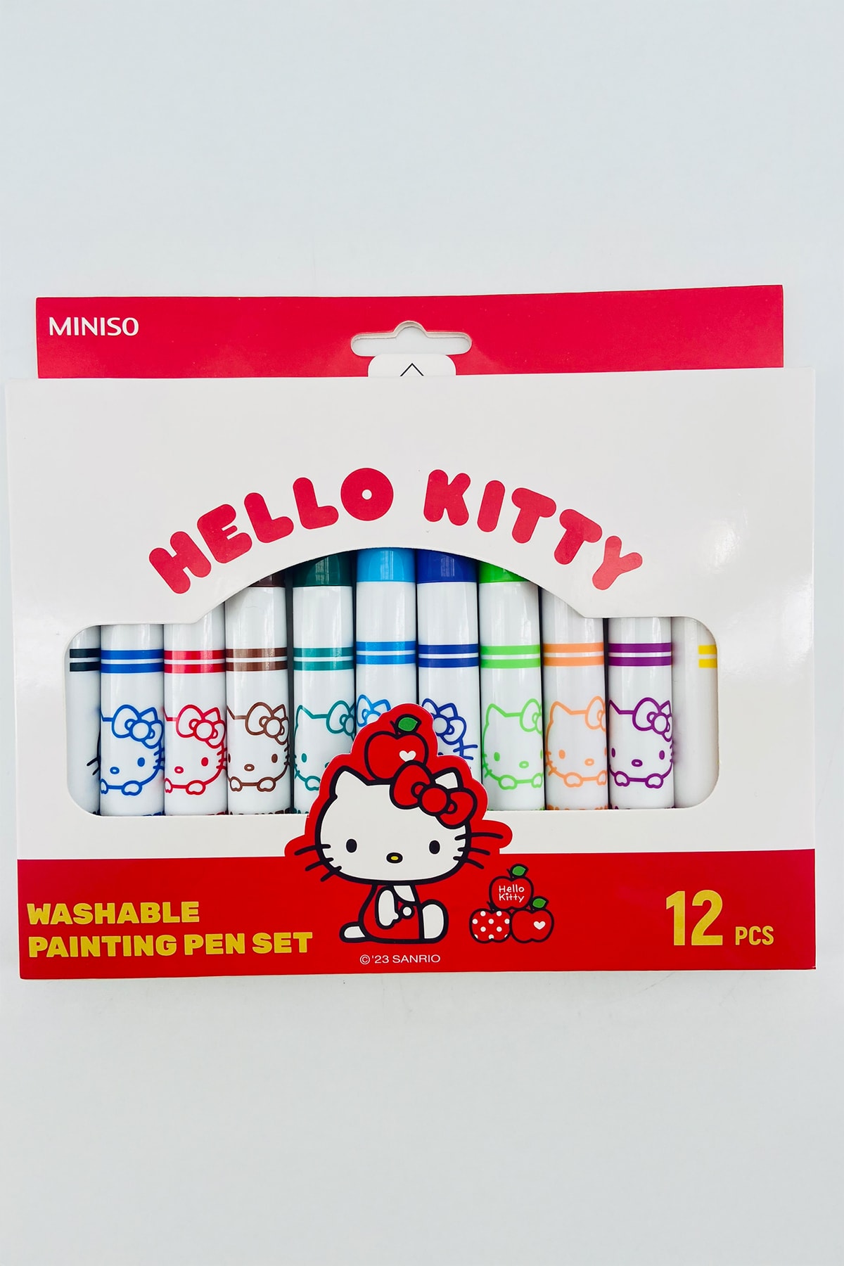Hello Kitty Lisanslı Elma Koleksiyonu 12 Renkli Sulu Boya Kalem Seti