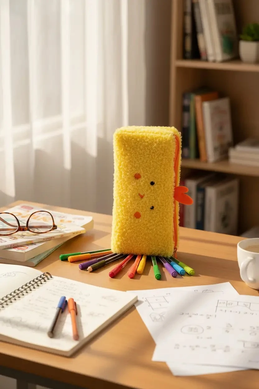 İlkbahar Koleksiyonu Peluş Kalemlik (22*10cm) - Tavuk