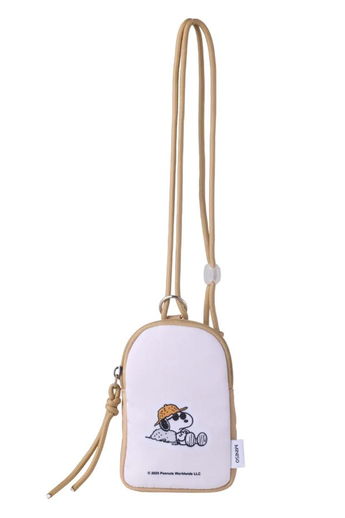 Snoopy Lisanslı Eğlence Serisi Çapraz Bozuk Para Çantası (Bej)