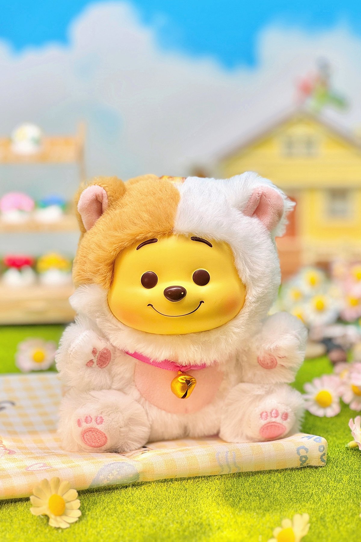Disney Winnie the Pooh Lisanslı Yaramaz Takım Serisi Peluş Çanta Süsü -Anahtarlık - Blind Box