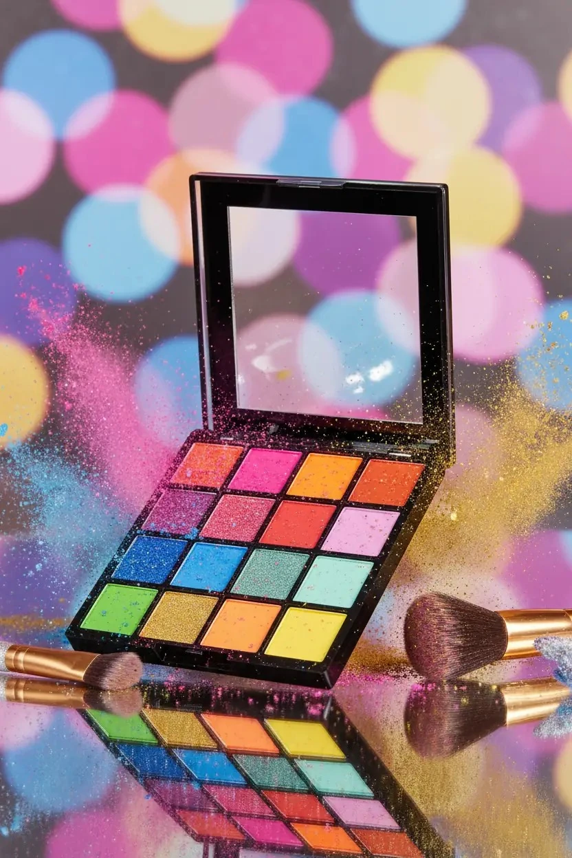 Pretty Beauty 16 Renk Far Paleti PB-182 – Yüksek Pigmentli ve Mat/Işıltılı