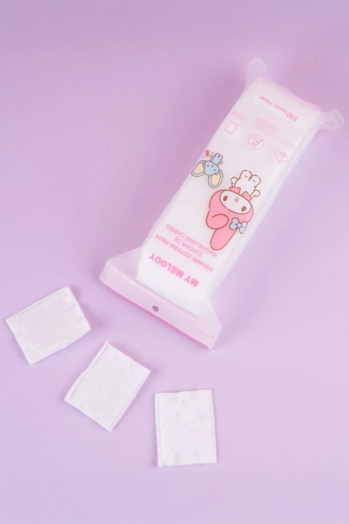 Sanrio Lisanslı My Melody Kare Makyaj Temizleme Pamuğu