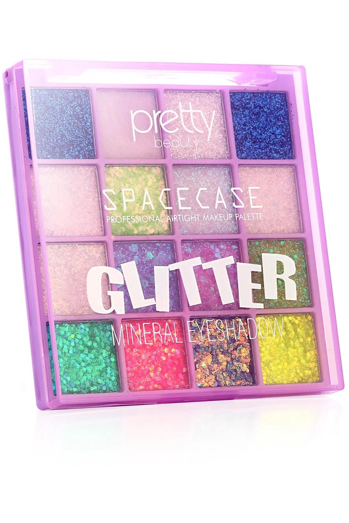 Pretty Beauty 16'Lı Glitter Makyaj Paleti Gel Formüllü Göz Ve Vücut