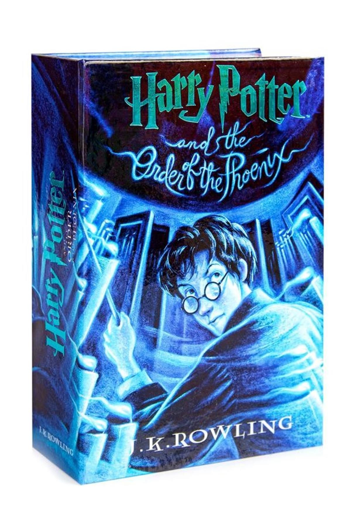 Harry Potter Lisanslı Kitap Görünümlü Kilitli Gizli Kasa-Kumbara Zümrüdü Anka Yoldaşlığı