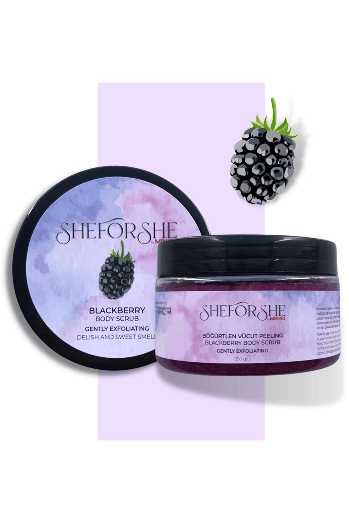 Sheforshe Body Scrub Böğürtlen 350 Gr
